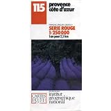 Provence, C�te d'Azur. Carte num�ro 115. 1:250 000 (1 cm pour 2,5 km).par Institut G�ographique...