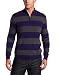 Williams Cashmere Men's 100% Cashmere 100% Cashmere Mock Neck Stripe Sweater