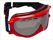 Divine FROST Snow Goggles - Shiny Red Frame/Silver Flash Smoke Lens