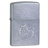 Dragon Raised Crest Fantasy Chrome Zippo Lighter