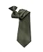 St. Patrick's Day Olive Green Poly Woven Clip on Tie
