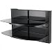 Sanus Systems VF5022-B1 Dual Column Wall-Mounted Furniture Component with 2 Shelves