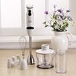 Wolfgang Puck 550w Immersion Blender/Chopper White 1030
