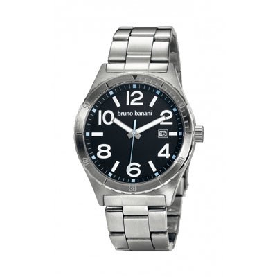 Bruno Banani Herren-Armbanduhr XL Ares Analog Edelstahl BR21024
