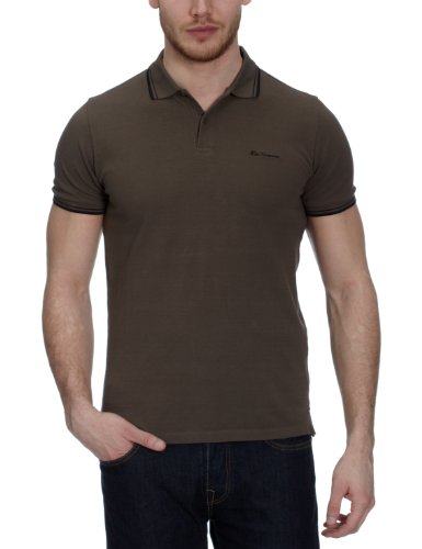 Ben Sherman Herren Poloshirt MC00001S, Gr. 48/50 (M), Gr&uuml;n (dull harbour green 71B) Preisvergleich