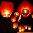 10 Pack Fire Sky Lantern Flying Paper Wish Balloon - Red 10 Pack Fire Sky Lantern Flying Paper Wish Balloon - Red