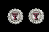 Circle Pendant Earrings Texas Tech Red Raiders