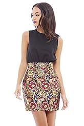 Metallic/Polyester General Print  Dress