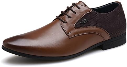 ECF TBA Men's Fashion Lace Up Casual Oxfords Leather Shoes