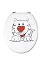Wenko 17488100 WC-Sitz Fluffy the Cat, MDF