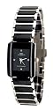 Oniss Women's Caprice Collection Black Ceramic Watch with Silver Trim and Black Face Model ON-294-L71