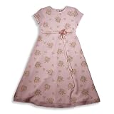 Hartstrings - Girls Short Sleeve Floral Dress, Pink
