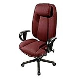 Perch Executive Chair - Large Back with Headrest - Indigo Fabric - Glides