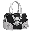 Rock Rebel Accessory B3 SKULL BONES Handbag - Black