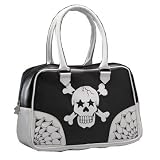 Rock Rebel Accessory B3 SKULL BONES Handbag - Black