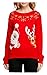 v28 Ugly Christmas Sweater for Women Reindeer Funny Merry Knit Sweaters Cardigan