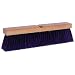 Weiler 42026 Polypropylene Garage Brush with Wet Or Dry Sweeping, 2-1/2" Head Width, 24" Overall Length, Maroon