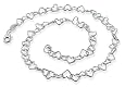 Sterling Silver 18" Heart Chain Necklace 6MM