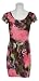 RAMPAGE Multicolor Digital Leaf Print Jersey Dress [42092340848]
