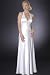 Jewel Trim Satin Halter Dresses by Sean Collection