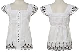  : ROMEO & JULIET COUTURE Embroidered Eyelet Blouse