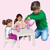 Guidecraft Doll Table and Chair, White