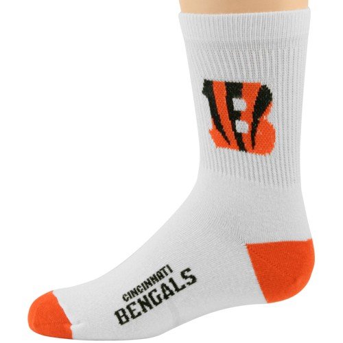 Cincinnati Bengals Youth Black NFL Logo/Name Socks
