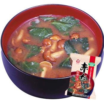 アマノフーズ　「無添加」赤だし(なめこ汁)8ｇＸ30袋セット【アマノフーズのフリーズドライ味噌汁】