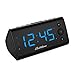 Electrohome Alarm Clock Radio with USB Charging for Smartphones & Tablets includes Dual Alarm, Battery Backup, Auto Time Set & 1.2" LED Display with 4 Dimming Options (EAAC470)