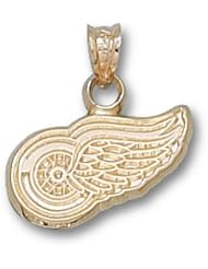 NHL Detroit Red Wings Logo 3/8"- 14KT Gold