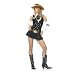 Skque Female Cowboy Girl Sheriff Hot Naughty Skimpy Sexy Adult Mistress Costume