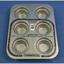 Amco Crown Muffin Pan. Each Cup: 3 x 2. 6 cups  pan by Amco