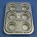 Amco Crown Muffin Pan. Each Cup: 3 x 2. 6 cups/ pan