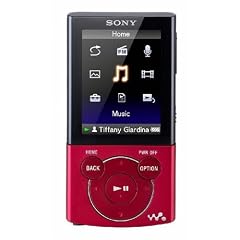 Sony Walkman NWZE 443  MP3-/Video-Player 4 GB (5,1 cm (2 Zoll) LC-Display, UKW Radio, USB 2.0) rot