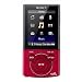 Sony Walkman NWZE 443  MP3-/Video-Player 4 GB (5,1 cm (2 Zoll) LC-Display, UKW Radio, USB 2.0) rot
