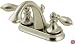 Price Pfister 48-E0BK Catalina Double Handle Centerset Lavatory Faucet, Brushed Nickel