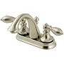 Price Pfister 48-E0BK Catalina Double Handle Centerset Lavatory Faucet, Brushed Nickel