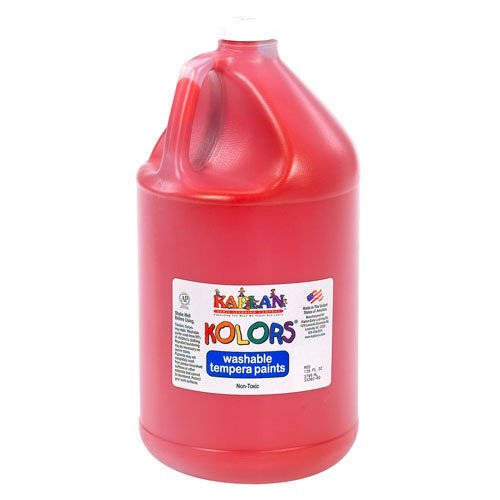 Kaplan Kolors Washable Tempera Paint - Red (1 gallon)