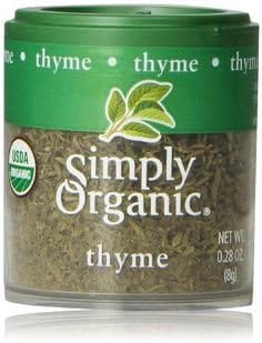 Thyme Leaf Whole ORGANIC 0.28 oz. Mini Spice(pack of 10)