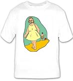 T-shirt with playing, woman, large, water, obese, Polynesia, ball, beach, Hawaii