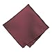 TieMart Merlot Solid Color Pocket Square
