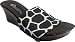 Onesole Women's Elegance Soft Step Giraffe Platform Shoes,Black/Multi,8 M