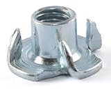 1/4-20 x 5/16 Tee Nut 4 Prong Zinc
