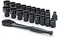 Crescent CX6PT20 X6 Pass-Through Ratchet and Sockets, 20-Piece