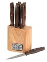 Chicago Cutlery Walnut Signature 7-Piece Steak Knife Set with Block