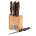 Chicago Cutlery Walnut Signature 7-Piece Steak Knife Set with Block