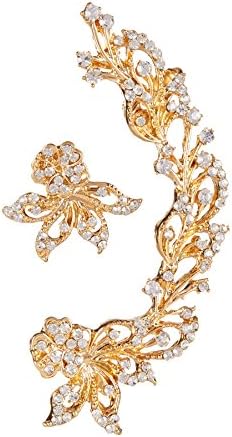 Bansri Aisha Swarovski Crystal Ear Cuff & Earring