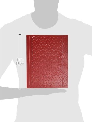 OASKA Lucks Sweet Shapes Fondant Strips Plus Bonus Ribbons & Accent Pieces Decorative Cake Topper (20 Pack), Red/Chevron