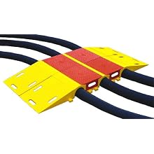 Diamondback UHB3035T Polyurethane Modular Bridge System Tunnel for 3.5" Hose Lines, Yellow , 6.5" Length, 16" Width, 4.63" Height