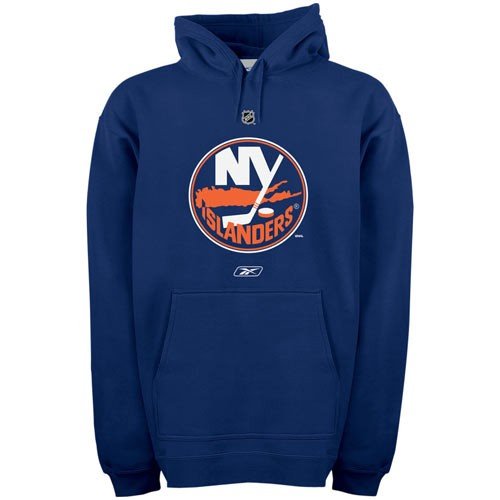 NHL New York Columbus Jackets Primary Logo Hooded Fleece (Blue, XX-Large)